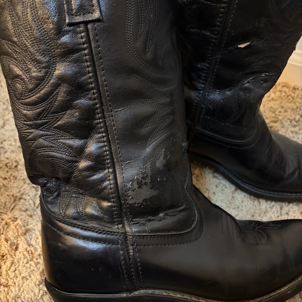 Laredo Lea Vamp Fox Western Cowboy Boots Men’s 8.5 - Picture 12 of 12